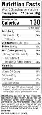 Good Thins Three Cheese Rice & Cheese Snacks Gluten Free Crackers, Bulk Snack Crackers, 6 - 3.5 oz Boxes