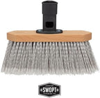 SWOPT Premium Smooth Surface Straight Broom Head — Cleaning Head Interchangeable with All SWOPT Cleaning Products for More Efficient Cleaning and Storage — Picks Up Fine Particles and Pet Hair