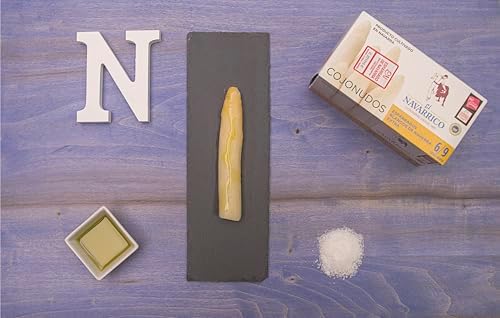 El Navarrico Thick White Asparagus Spears from Spain (Drained wt: 8.8 oz/250 g)