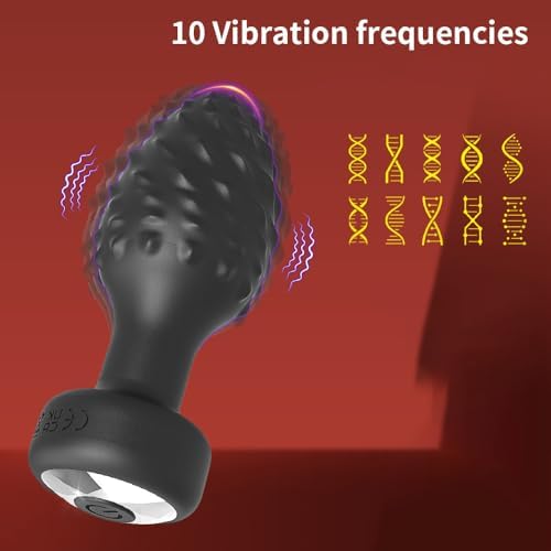 Quiet Toys for Woman Couple Viboators, Remote Control 10 Rotation Vibrating Modes,Female Man Vibration Tool GC01-5