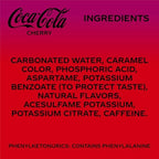 Coca-Cola Cherry Zero Soda, 12 Fl Oz (pack of 12)