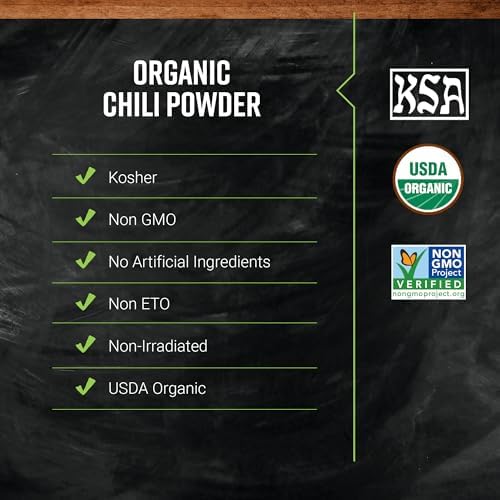 Frontier Co-op Organic Chili Powder, 1.94 oz - For Mexican, Tex-Mex, and Indian Dishes