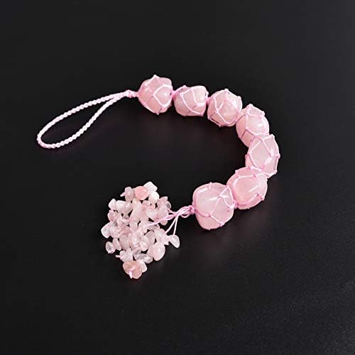 Hanging Ornaments Natural Rose Quartz Ornaments Home Decor Gemstones Reiki Feng Shui Ornament Window Wall Ornament