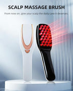 Red Light Hair Brush, Electric Scalp Massager Brush, Red Light Comb Devices for Hair Scalp Massage, Hair Massage Brush, Portable Hair Massage Comb with Soft Rubber for Men and Women