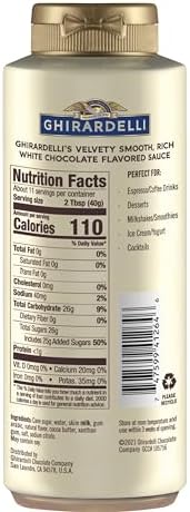 Ghirardelli White Chocolate Flavored Sauce Squeeze Bottle, 16 oz