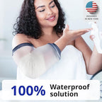 FIGHTECH PICC Line Shower Cover | Available in 3 Sizes | Reusable IV & PICC Line Sleeve | Waterproof Cast Cover for Elbow | PICC Line Covers for Upper Arm Wound (Weight: 170-250 pounds)