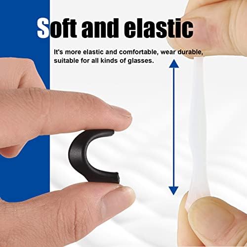 SMARTTOP Eyeglass Ear Grip - 18 Pairs Soft Comfortable Anti-slip Holder, Silicone Ear Hook, Eye glass Temple Tips Sleeve Retainer for Sports Glasses, Sunglasses Presbyopia Reading Glasses