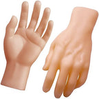 Medou 2 Pieces Spooky Halloween Decoration Realistic Hands, Fake Human Hands Bloody Dead Body Parts Haunted House Decorations (Left and Right)
