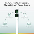 NEXTEMP Single-Use Thermometers - Individually Wrapped Disposable First Aid Supplies, High-Accuracy for Work, School, Home, Travel, and Healthcare Use, Fahrenheit, 100-Pack