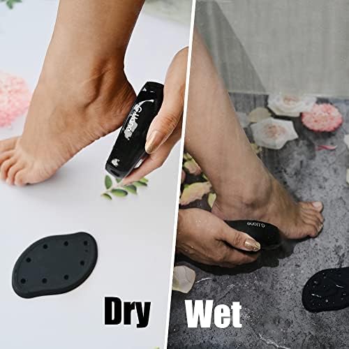 Nano Glass Foot File Callus Remover - Foot Scrubber Painless Dry and Wet Use for Hard Skin Calluses Removal (Black)