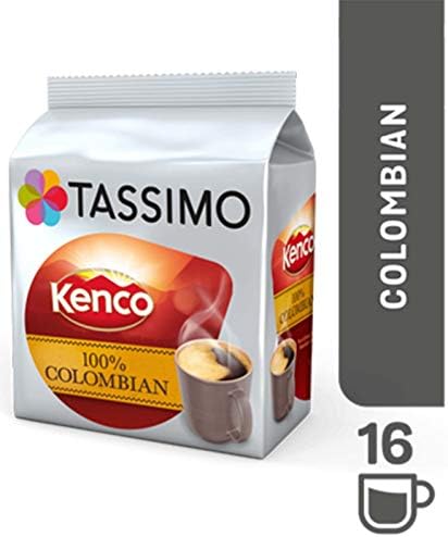 Tassimo Kenco Bundle - Kenco Colombian/Milk Creamer Pods - 5 Packs (64 Drinks)