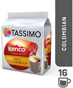 Tassimo Kenco Bundle - Kenco Colombian/Milk Creamer Pods - 5 Packs (64 Drinks)