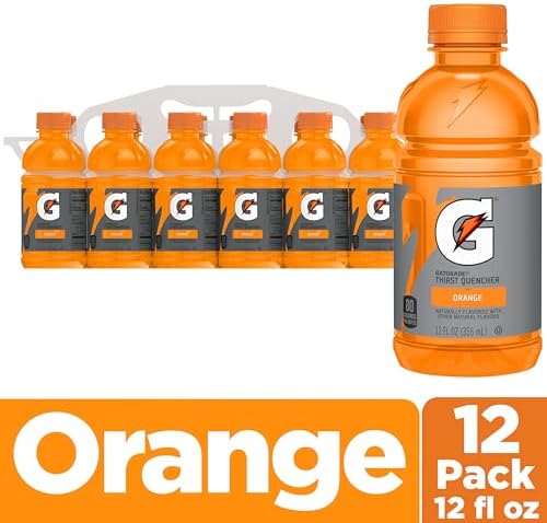 Gatorade Thirst Quencher, Orange, 12 fl oz Bottles, (12 Pack)