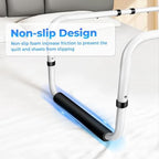 Blanket Lifter for Feet, Height Adjustable Non-Slip Blanket Lifters for Foot of Bed, Aluminum Alloy Blanket Support for Foot Knee Toes Leg Ankle Post Surgery Recovery, 4 Clips Included
