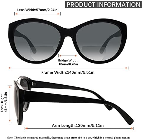 4 Pack Bifocal Reading Sunglasses for Women Men Fashion UV400 Protection Sun Readers Outdoor Eyewear