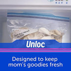 Ziploc Two Gallon Food Storage Freezer Bags, 30ct Total, Easy Open and Close, 10 Count, Pack of 3