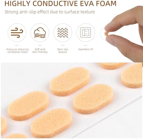 48 Pairs Soft Foam Eyeglass Nose Pads, Self Adhesive Nose Pads for Glasses Non Slip, 1.5MM Thicknesses EVA Anti Slip Nosepads for Eyeglasses Sunglasses Reading Glasses (Black & Skin Colour)