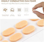 48 Pairs Soft Foam Eyeglass Nose Pads, Self Adhesive Nose Pads for Glasses Non Slip, 1.5MM Thicknesses EVA Anti Slip Nosepads for Eyeglasses Sunglasses Reading Glasses (Black & Skin Colour)