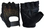 A&H Apparel Leather Net Driving Weight Training Cycling Wheelchair Fitness Gloves