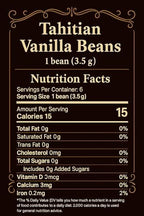 12 Large Tahitian Vanilla Beans - Vacuum Sealed Grade A Vanilla Pods - Rich, Creamy Flavor & Aroma - Ingredients for Baking, Homemade Extract, Paste, Brewing, Coffee, Cooking - 12-Pack