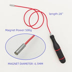 GUTIMORE Flexible Magnetic Pickup Tool set, 50g(4mm)&500g(6.5mm), 28" Flexible Magnet Grabber for Hard to Reach Keys,Bolts,Nuts and Screws