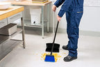 Carlisle FoodService Products Duo-Sweep Plastic Large Debris Lobby Broom with Handle, 30 Inches, Blue