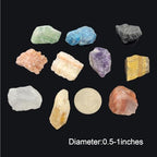 10 Kinds Crystal and Healing Stones Rocks and Mineral for Tumbling,Gemstone Raw Crystals Rough Stones for Polishing Wicca & Reiki (Rough)