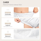 2PCS Carer Adult Diaper Covers for Incontinence Noiseless Reusable Waterproof Underwear Designed to Go On Top of/Together with Diapers & Briefs as Added Leak Resistance Pull-On-Cover Pant