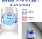 Nail Cleaning Light Device,Toenails & Fingernails Care, Home Use Nail Fungus Light Treatment Device for Multiple Nails, USB Rechargeable