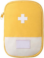 Personal Pill Dispenser,Portable Outdoor First Aid Medical Rescue Bag,Multi-Function Emergency Medicine Storage Organizer Bag,Household Supplies(Yellow,Small)