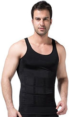 Frogwill® Mens Posture Correction/support/pain Relief Slimming Body Vest Shirt (M, Black-new)