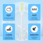 Compatible with Philips One Series Sonicare Electric Toothbrush Replacement Brush Heads,for Philips One HY1100 HY1200 BD100/AZ Series Electric Toothbrush,10 Pack (Mint Light Blue, Medium)