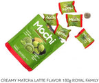 Royal Family Mochi, Creamy Matcha Latte Flavor, (2 Pack 8.4 oz) – Gluten-Free, Low-Fat, Lacto-Vegetarian Treat
