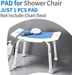 MINIVON Shower Chair Pad 9" x 14" Inch Bath Seat Cushion Anti Skid, Cover Bathroom Tub Transfer Bench, Stickable Waterproof Soft Foam Fit Bath Chair, Padded Shower Stool Seat Mat for Elderly