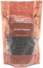 Carob Coated Peanuts - Sweet Carob Shell Crunchy Peanut Center - Chocolate Alternative Snack - Vegan (5 LB)