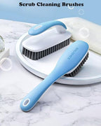 Scrub Brush for Stains-2 Pack Fabric Cleaning Brush,Laundry Stain Remover Brush,Clothes Scrub Brushes Cleaner Soft Bristle Scrubbing Brushes Household Cleaning for Carpet Clothes Bags & More