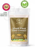 Shiva Organic Khapli Wheat Atta - 3 kg | Emmer Wheat Flour | High Fiber, Low Gluten, Ancient Grain with Abundant Bran