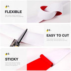 Bnell Floor Transition Strip Floor Cover Strips Self Adhesive Flooring Transitions Laminate Floor Strip Vinyl Floor Flat Divider Strip for for Joining Floor Gaps（3.28FT, 1.57in, White）