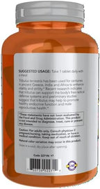 NOW Foods Sports Nutrition, Tribulus (Tribulus terrestris) 1,000 mg, Double Strength, Men's Health, 180 Tablets