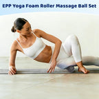 Peanut Massage Ball, 24x12cm Myofascial Release Acupoint Massage Deep Tissue Muscle Massage Back Leg Massage Roller Mobility Ball Double Ball for Daily Physical Therapy Yoga Therapy