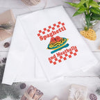 JNIAP Meatballs Food Gift Spaghetti and Meatballs Kitchen Towel Italian Foodie Lover Gift (Spaghetti and MEA)