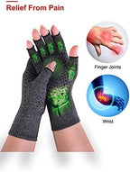 Donfri 2 Pairs Arthritis Compression Gloves Fingerless Gloves for Women Men,Arthritis Pain Relief,Rheumatoid Arthritis,Osteoarthritis, Raynauds, Carpal Tunnel Relief (Anti-Slip, S)