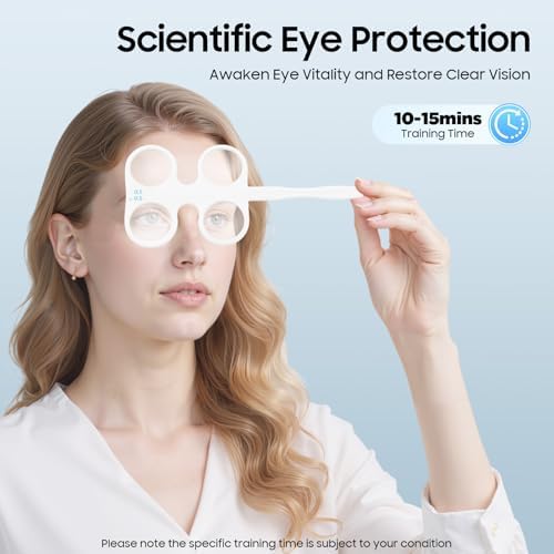 4PCS Optical Optometry Flip Trial Lens Flipper Handle Kit for Vision Therapy, ±0.50 to ±2.00D Myopia & Amblyopia Trainer, for Lens Confirmation Test Tools, Eye Exercise, Home