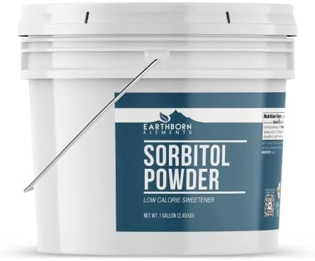 Earthborn Elements Sorbitol Powder 1 Gallon, Sugar Substitute, Low Calorie Sweetener