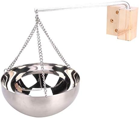 EVTSCAN 20cm Stainless Steel Sauna Aromatherapy Bowl Essential Oil Holder Sauna Room Accessories Sauna Supplies Parts