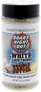 Boars Night Out White Lightning with Double Garlic Butter - PACK OF 2
