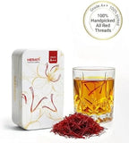 Herati Saffron Super Negin Grade 1 Threads 2 Grams Tin Box, Award Winning Afghan Saffron Direct From Farm, Hand Harvested Pure All Red Threads For Tea Paella Rice Biryani Golden Milk