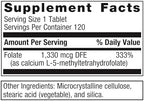 Metagenics FolaPro - L-5-MTHF Folate 1,330 mcg DFE - Supports Methylation, Homocysteine Metabolism & Cellular Health - Non-GMO, Gluten-Free, Vegetarian - 120 Tablets