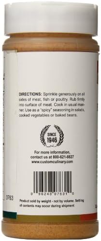 Custom Culinary Pork Barbeque Spice, 12 Ounce
