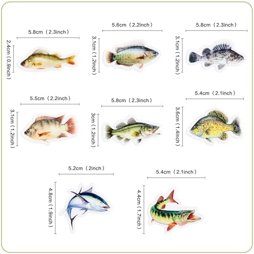 40pcs Edible Fish Cupcake Toppers Go Fishing Theme Decorations Baby Shower Boys Girls Happy Birthday Party Tropical Party Cake Picks Under The Sea Decoration Supplies